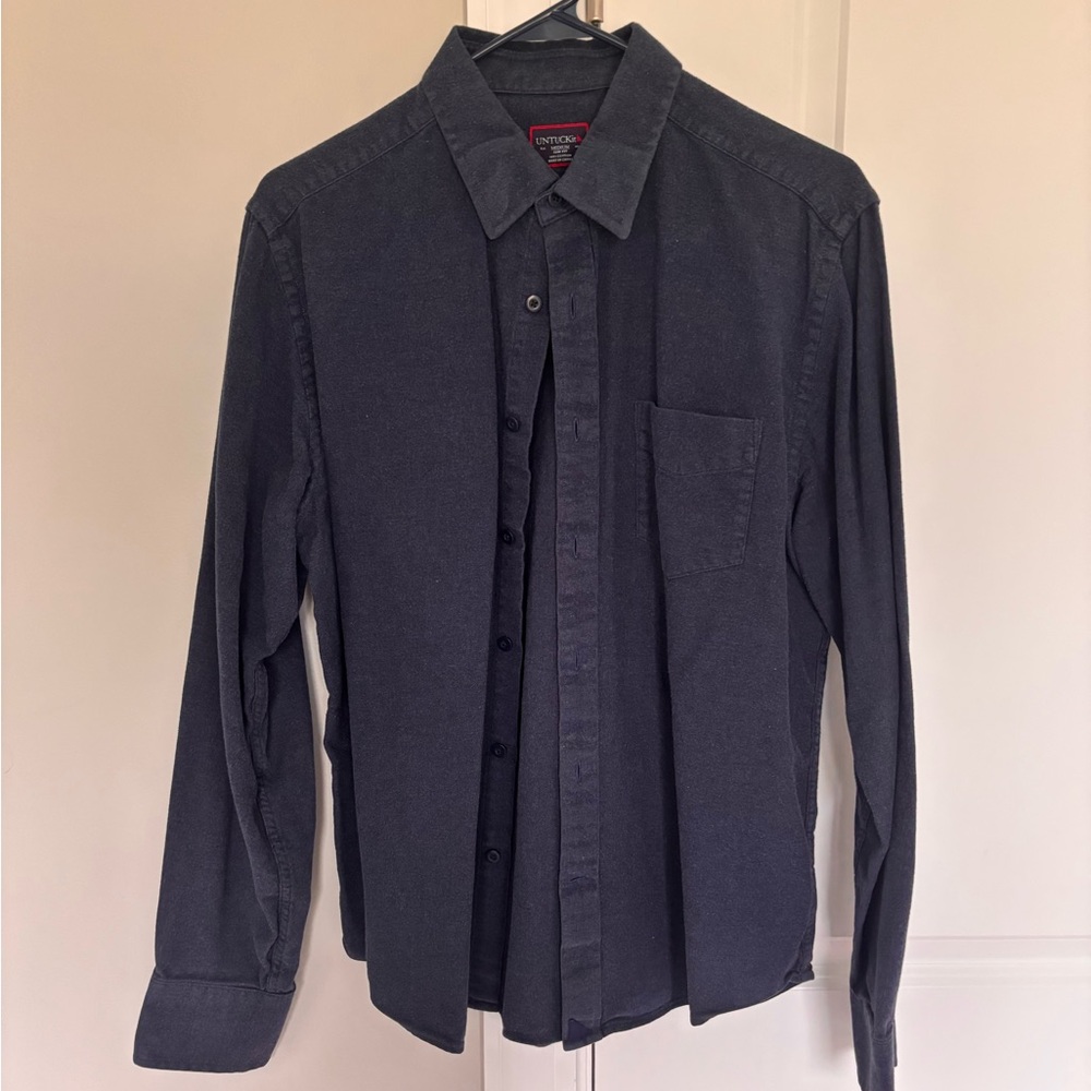Men's UnTuckit Blue Button-Up Shirt